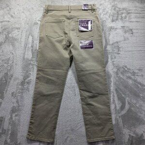 Gloria Vanderbilt Jeans Womens 8P Khaki Amanda Classic Rise Tapered Leg Stretch